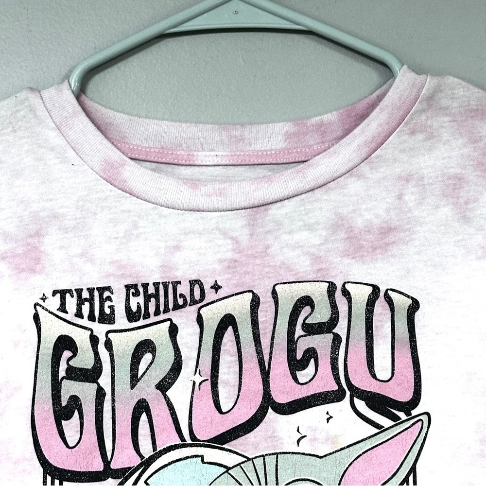 Star Wars MADJersey The Child Baby Yoda Grogu Pink Oversized Long Sleeve XL - Picture 8 of 9
